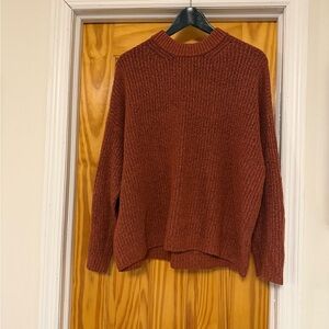 American Eagle Rust Red Oversized Sweater